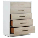 High Gloss Boca Grande Five Drawer Chest Chests LOOMLAN By Panama Jack