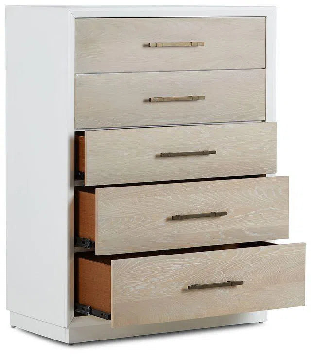 High Gloss Boca Grande Five Drawer Chest Chests LOOMLAN By Panama Jack
