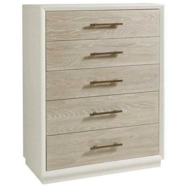 High Gloss Boca Grande Five Drawer Chest Chests LOOMLAN By Panama Jack