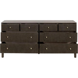 Highland Fluted Wood8-Drawer Dresser-Dressers-Essentials For Living-LOOMLAN