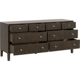 Highland Fluted Wood8-Drawer Dresser-Dressers-Essentials For Living-LOOMLAN