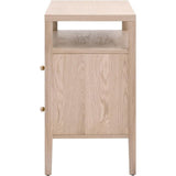 Highland Open Shelf 2-Drawer Nightstand-Nightstands-Essentials For Living-LOOMLAN