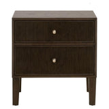 Highland Wooden 2-Drawer Nightstand-Nightstands-Essentials For Living-LOOMLAN