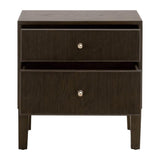 Highland Wooden 2-Drawer Nightstand-Nightstands-Essentials For Living-LOOMLAN