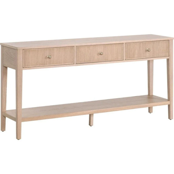Highland Wooden 3 - Drawer Sofa Table - LOOMLAN - Essentials For Living - Console Tables