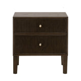 Highland Wooden 2-Drawer Nightstand