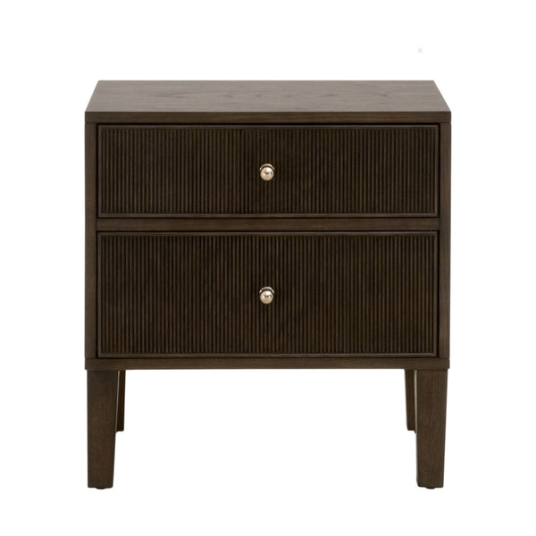 Highland Wooden 2-Drawer Nightstand