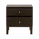 Highland Wooden 2-Drawer Nightstand