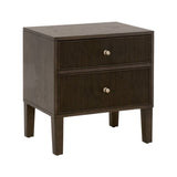 Highland Wooden 2-Drawer Nightstand