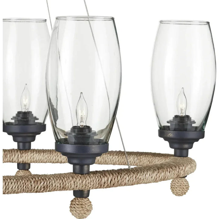 Hightider Glass Oval Chandelier - LOOMLAN - Currey & Co - Chandeliers