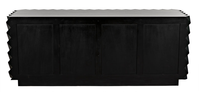 Hikaru Wood Black Dresser-Dressers-Noir-LOOMLAN
