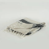 Hilda Soft Cotton Throw Blanket With Fringe