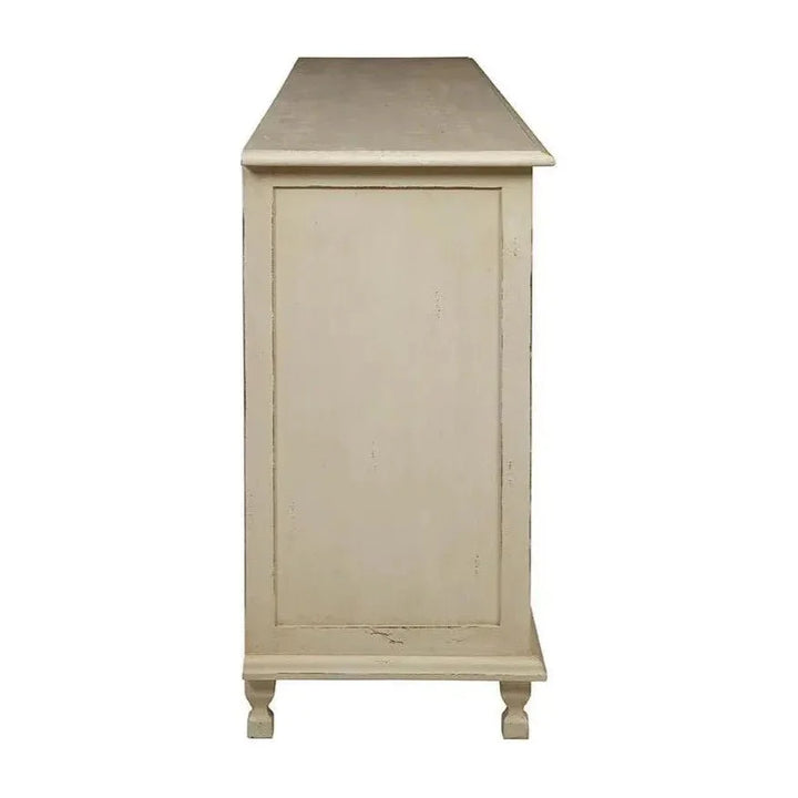 96-Inch Solid Wood Sideboard Buffet Cabinet | LOOMLAN