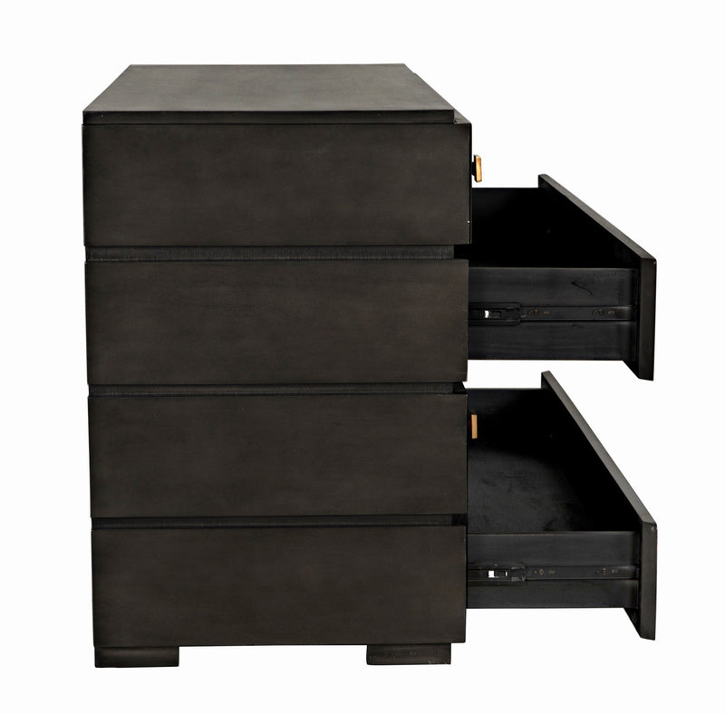 Hofman Wood Black Dresser-Dressers-Noir-LOOMLAN