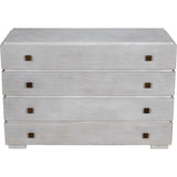 Hofman Wood and Brass White Dresser