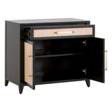 Holland Media Chest Solid Wood and Rattan Inlay Accent Cabinets LOOMLAN By Essentials For Living