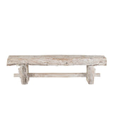 Holland Reclaimed Rustic Wood Bench-Dining Benches-Currey & Co-LOOMLAN