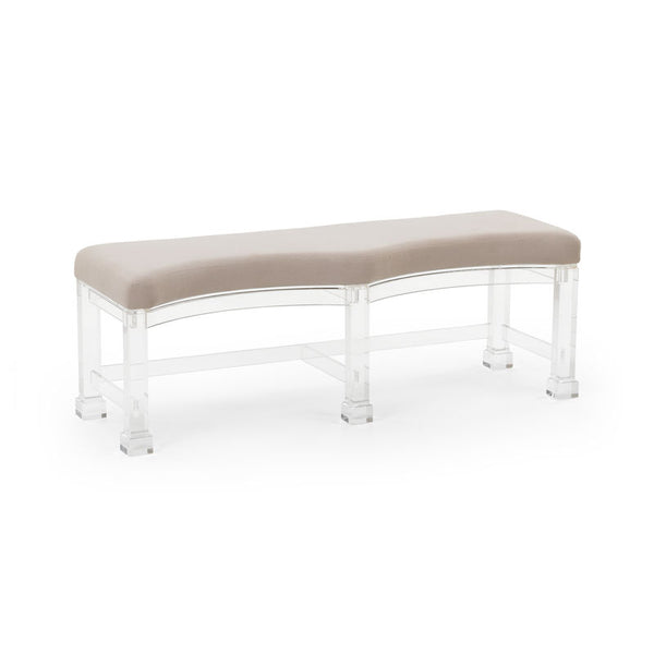 Hollywood Acrylic Made Bedroom Bench-Bedroom Benches-Chelsea House-LOOMLAN