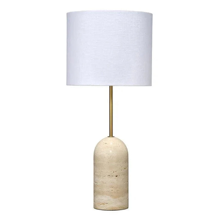 Holt Table Lamp in Travertine - LOOMLAN - Jamie Young - Table Lamps