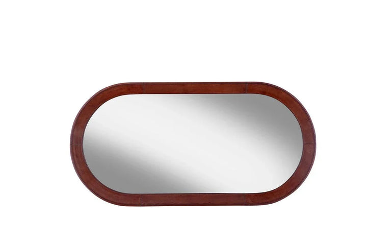 Homer Oval Floor Mirror-Floor Mirrors-Furniture Classics-LOOMLAN