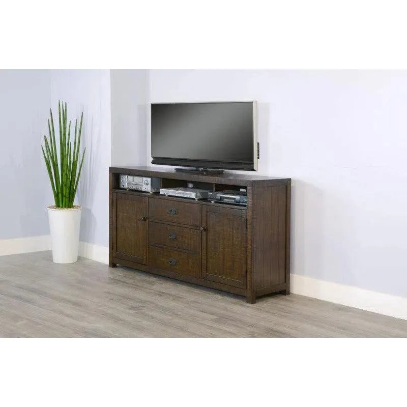 Homestead 66" TV Console Dark Brown