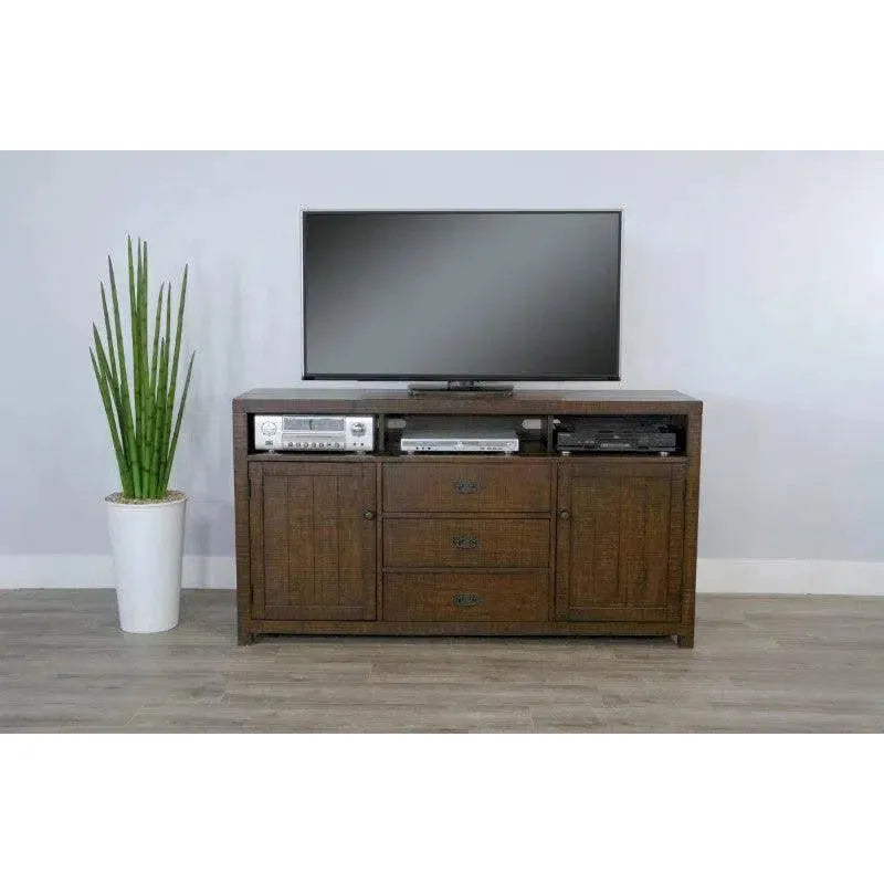 Homestead 66" TV Console Dark Brown