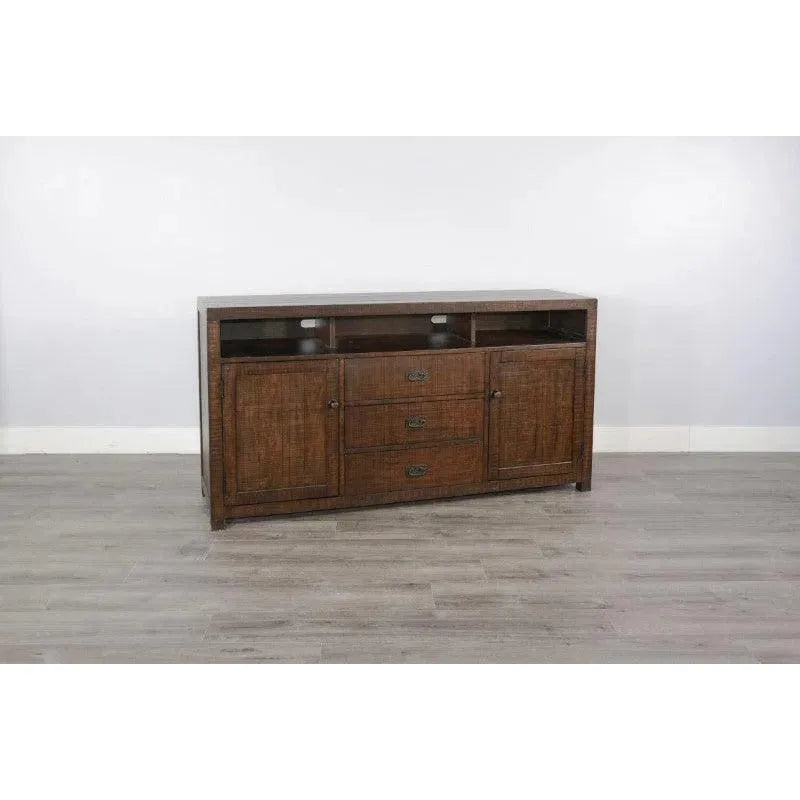 Homestead 66" TV Console Dark Brown