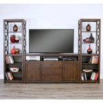 Homestead Entertainment Wall Dark Brown