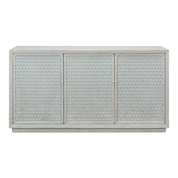 Honeycomb Front Sideboard For Dining Room-Sideboards-Sarreid-LOOMLAN