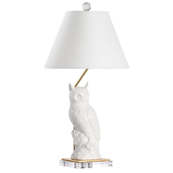 Hoot Ceramic Owl Table Lamp