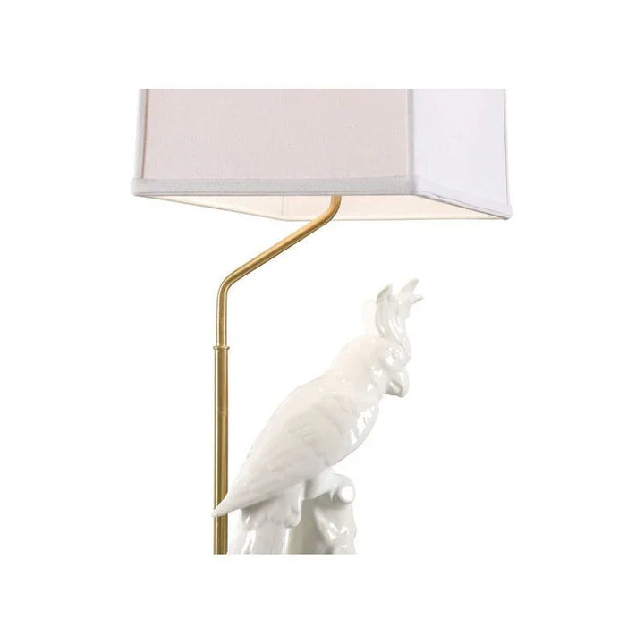 Hope Parrot Design Ceramic Table Lamp - LOOMLAN - Chelsea House - Table Lamps