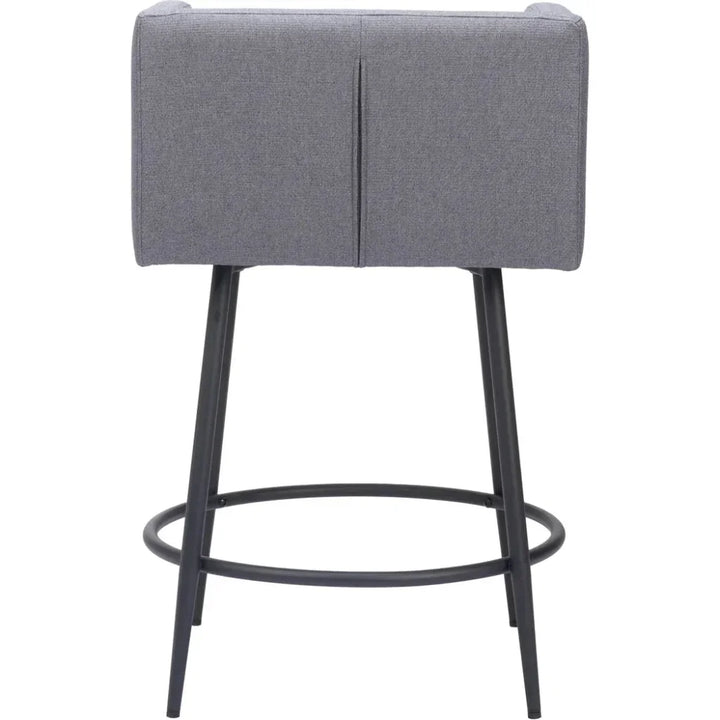 Horbat Counter Stool (Set of 2) Gray - LOOMLAN - Zuo Modern - Counter Stools