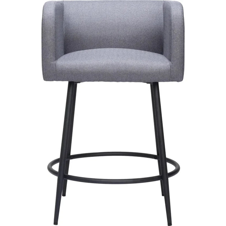 Horbat Counter Stool (Set of 2) Gray - LOOMLAN - Zuo Modern - Counter Stools