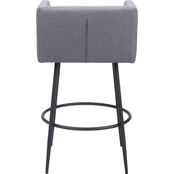 Horbat Barstool (Set of 2) Gray - LOOMLAN - Zuo Modern - Bar Stools