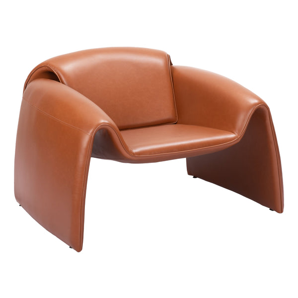 Horten Accent Chair Brown-Club Chairs-Zuo Modern-LOOMLAN