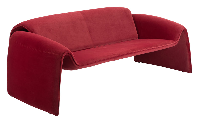 Horten Sofa Red-Sofas & Loveseats-Zuo Modern-LOOMLAN
