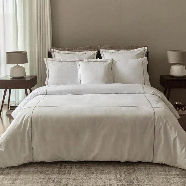 Hotel Bovi Embroidered Pillowcases Luxury Bedding-Pillowcases-Bovi-LOOMLAN