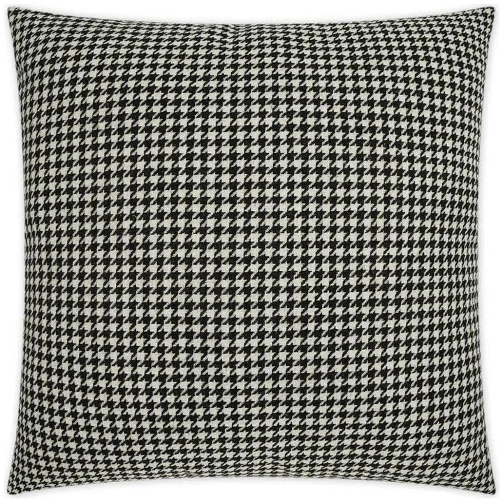 Houndstooth Black Throw Pillow With Insert - LOOMLAN - D.V. Kap - Throw Pillows