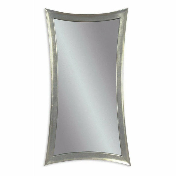 Hourglass 48" Rectangle Silver Leaf Wall Mirror Wall Mirrors LOOMLAN By Bassett Mirror