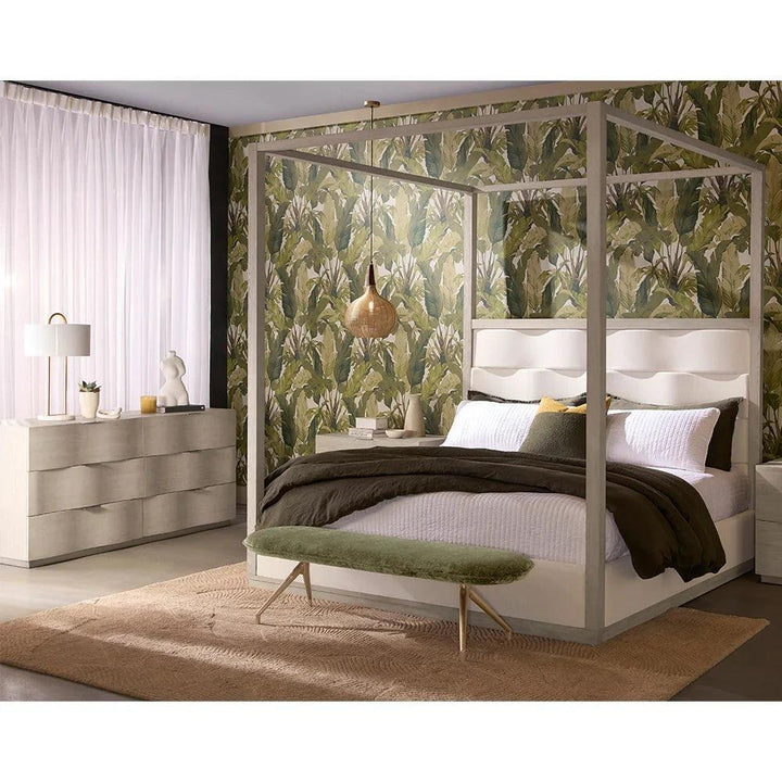 Hoyos Dresser Poplar Wood With Brass Handles - LOOMLAN - SUNPAN - Dressers