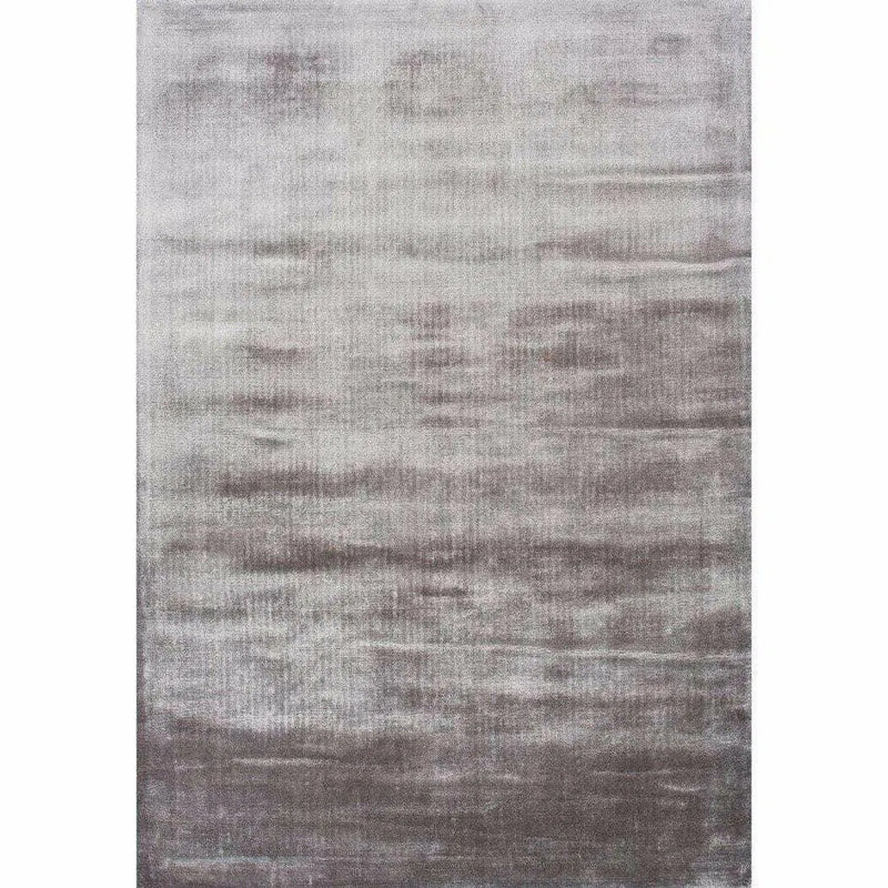 Lucens Silver Grey Solid Handmade Area Rug By Linie Design