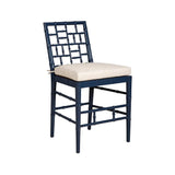 Hugo Linen Modern Counter Stool-Counter Stools-Furniture Classics-Dark Blue-LOOMLAN