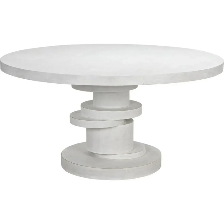 Hugo Round Wooden Dining Table-Dining Tables-Noir-LOOMLAN