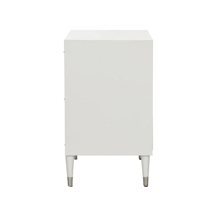 Huli Arch Pattern White Cabinet - LOOMLAN - Wildwood - Accent Cabinets