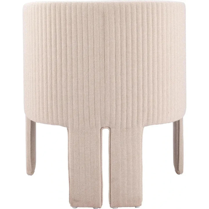 Hull Wood Beige Armless Accent Chair - LOOMLAN - Zuo Modern - Accent Chairs