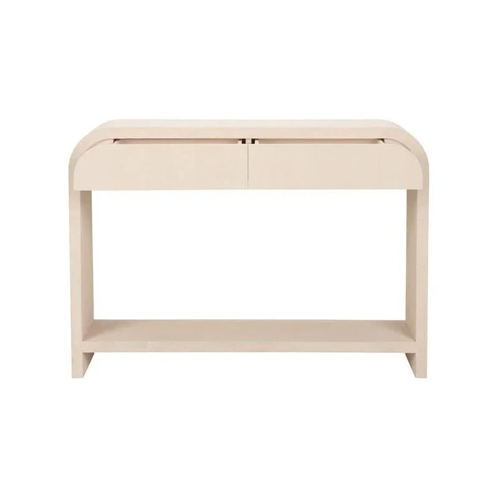 Hythe Faux Shagreen Covered Console Table - LOOMLAN - Chelsea House - Console Tables