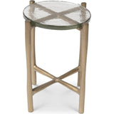 Shyla Reclaimed Cast Aluminum Round End Table (Set of 2)