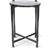 Shyla Reclaimed Cast Aluminum Round End Table (Set of 2)