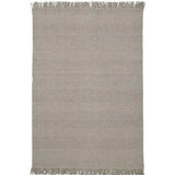 Idun Light Grey Solid Handmade Wool Rug