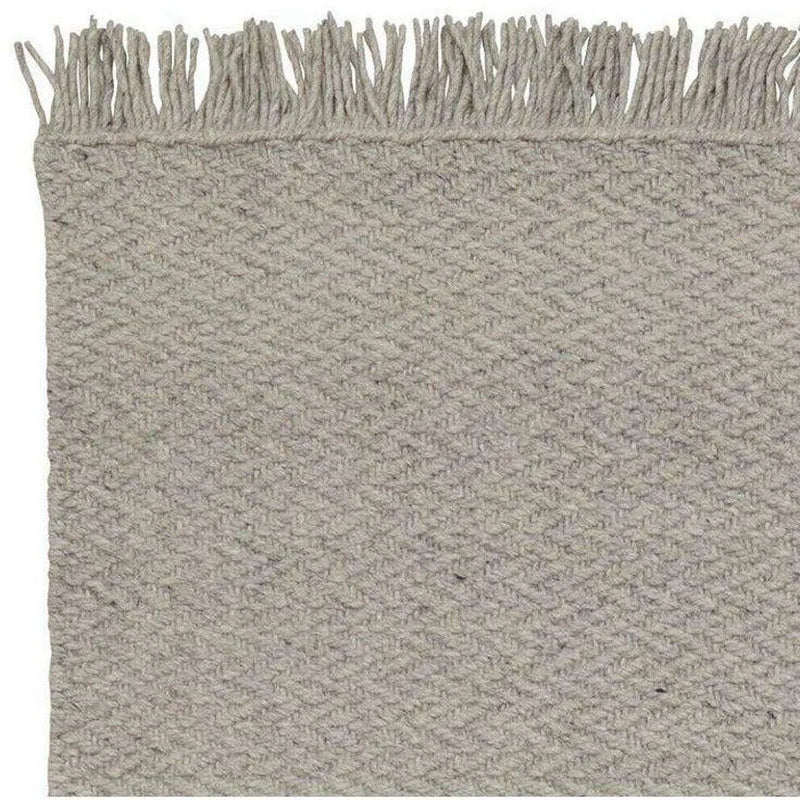 Idun Light Grey Solid Handmade Wool Rug By Linie Design Area Rugs LOOMLAN By Linie Rugs